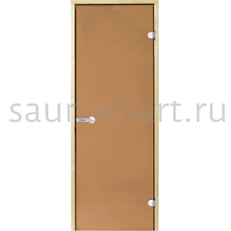 Дверь для сауны Harvia стеклянная 8/19 (коробка сосна бронза D81901M) Дверь для сауны Harvia стеклянная 8/19 (коробка сосна бронза D81901M)