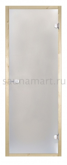 Дверь для сауны Harvia стеклянная 8/19 (коробка сосна сатин D81905M) Дверь для сауны Harvia стеклянная 8/19 (коробка сосна сатин D81905M)