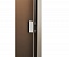 Дверь стеклянная Grandis GS 680*1990 (Anodize Silver) Бронзовая матовая  правая