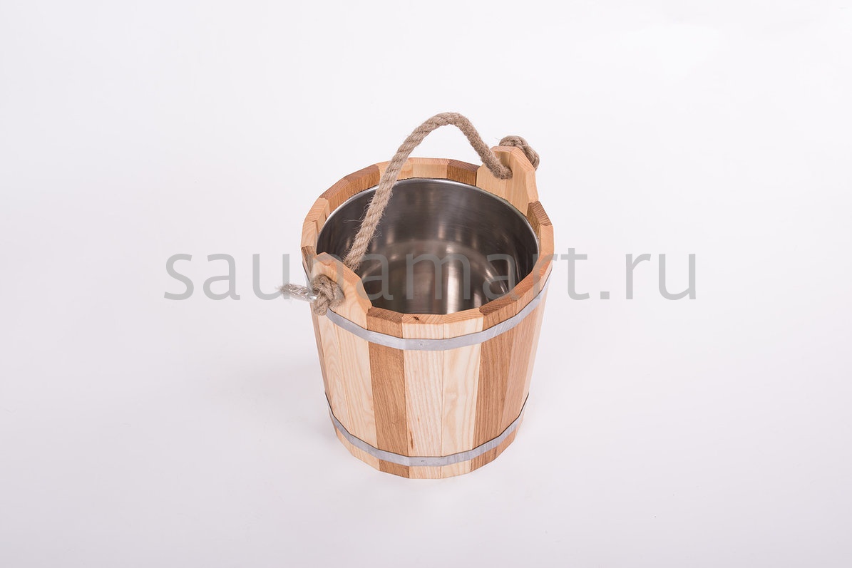 Запарник с нержавеющей вставкой 20л ДУБ Запарник с нержавеющей вставкой 20л ДУБ