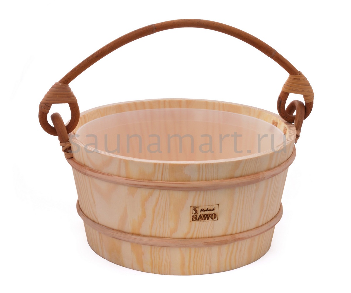 Sawo Ведро деревянное 8 л. с пласт. вст. 300-НР Sawo Ведро деревянное 8 л. с пласт. вст. 300-НР