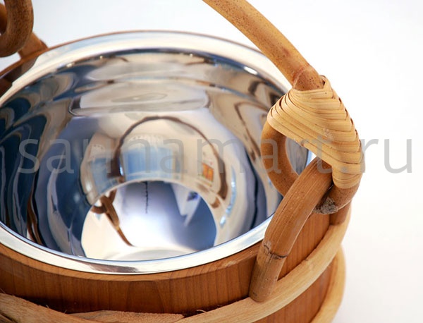 Sawo Ведро деревянное 2л со стальной вставкой из Кедра (D) 321-MD Sawo Ведро деревянное 2л со стальной вставкой из Кедра (D) 321-MD