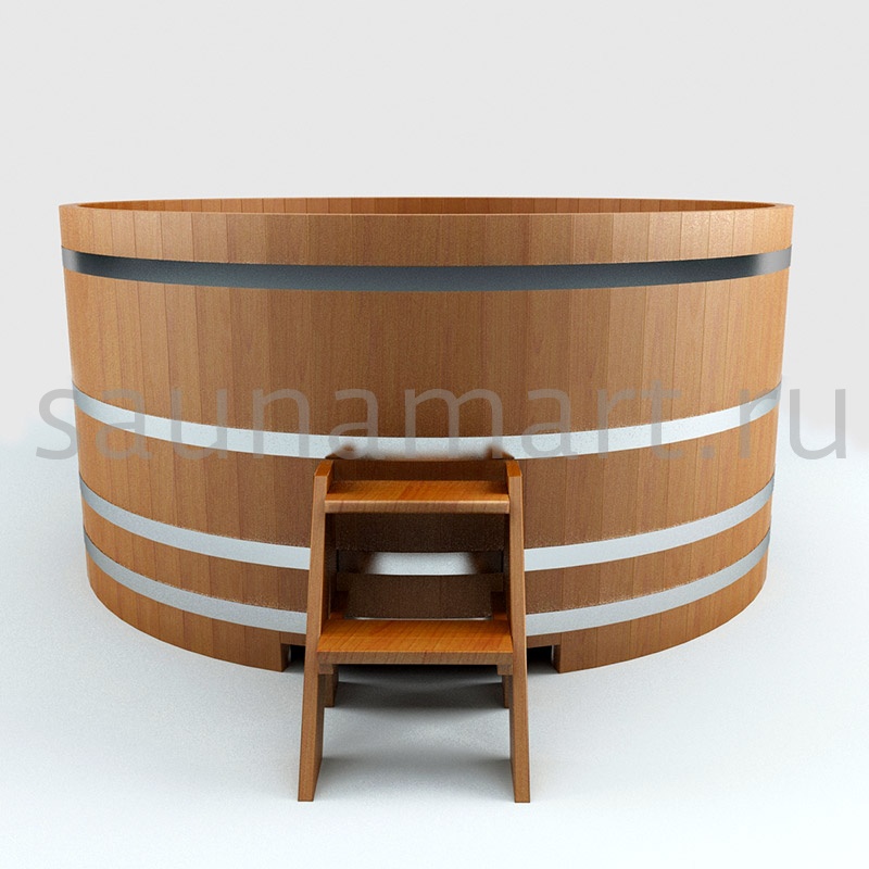 Купель круглая из дуба D=1.2 H=1.0 без покрытия традиционная Купель круглая из дуба D=1.2 H=1.0 без покрытия традиционная